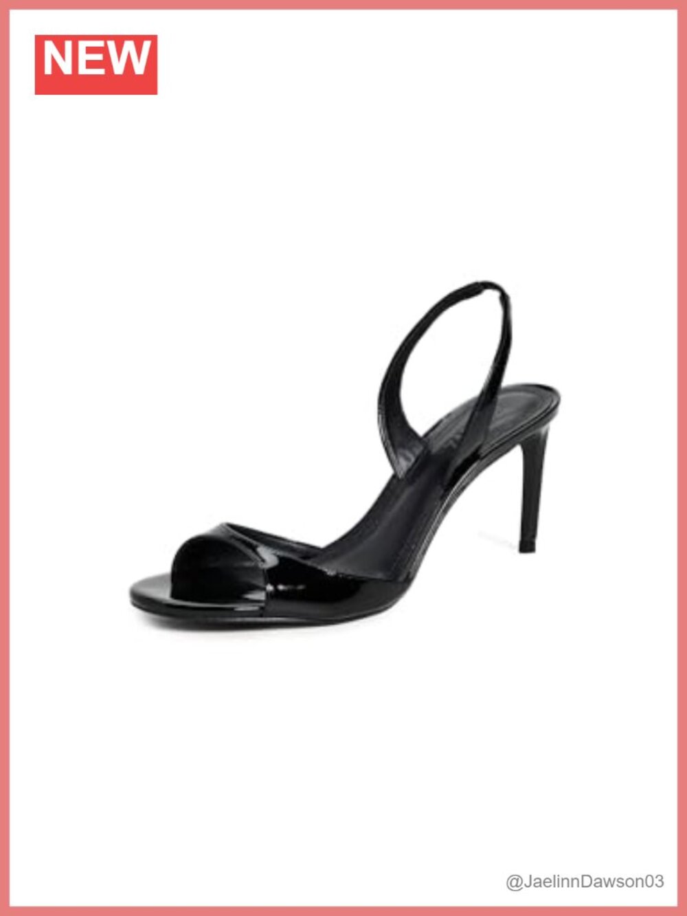 SCHUTZ Scarlett Slingback Stiletto Heels Patent Leather 85mm